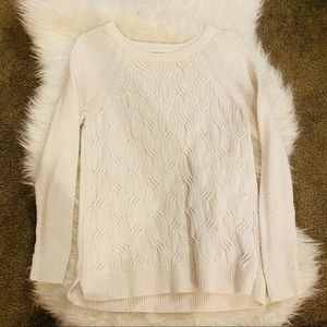 Sonoma White Long Sleeve Knit Sweater